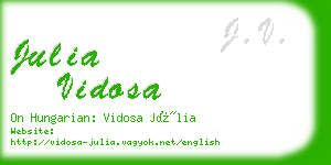 julia vidosa business card